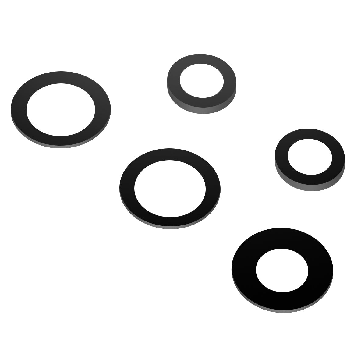 Staklo zadnje kamere Samsung Galaxy A13 A135, Wide + UltraWide + Macro + Depth + Blitz, Crno