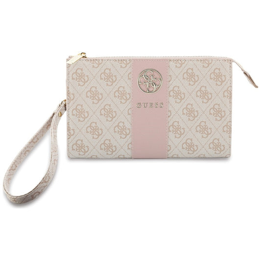 Univerzalna torbica za telefon, Guess, 4G Round Classic Logo Stripe, roze boje
