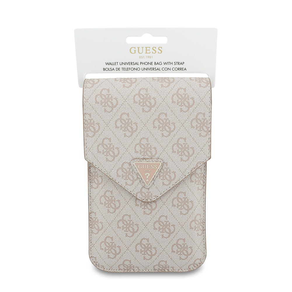 Univerzalna torba za telefon, Guess, Fliptok Triangle 4G, Roze