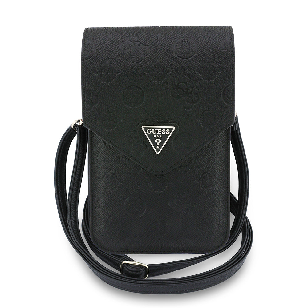 Univerzalna torba za telefon, Guess, Grained Peony, Crna