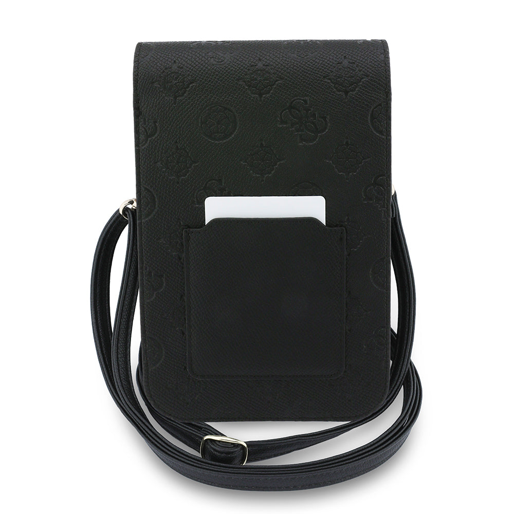 Univerzalna torba za telefon, Guess, Grained Peony, Crna