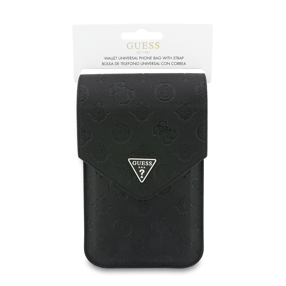 Univerzalna torba za telefon, Guess, Grained Peony, Crna