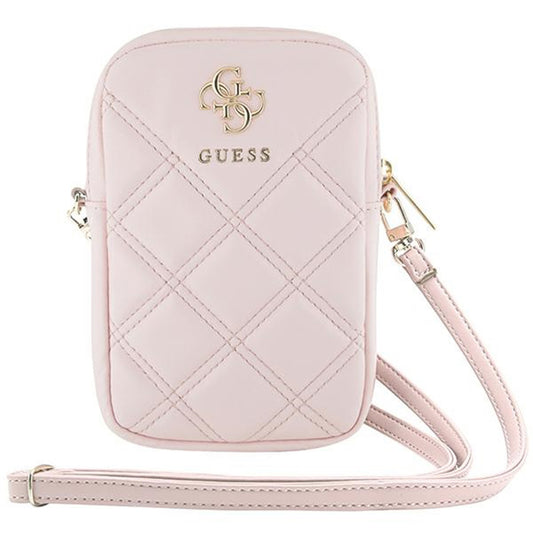 Univerzalna torba za telefon, Guess, Quilted 4G, Roze