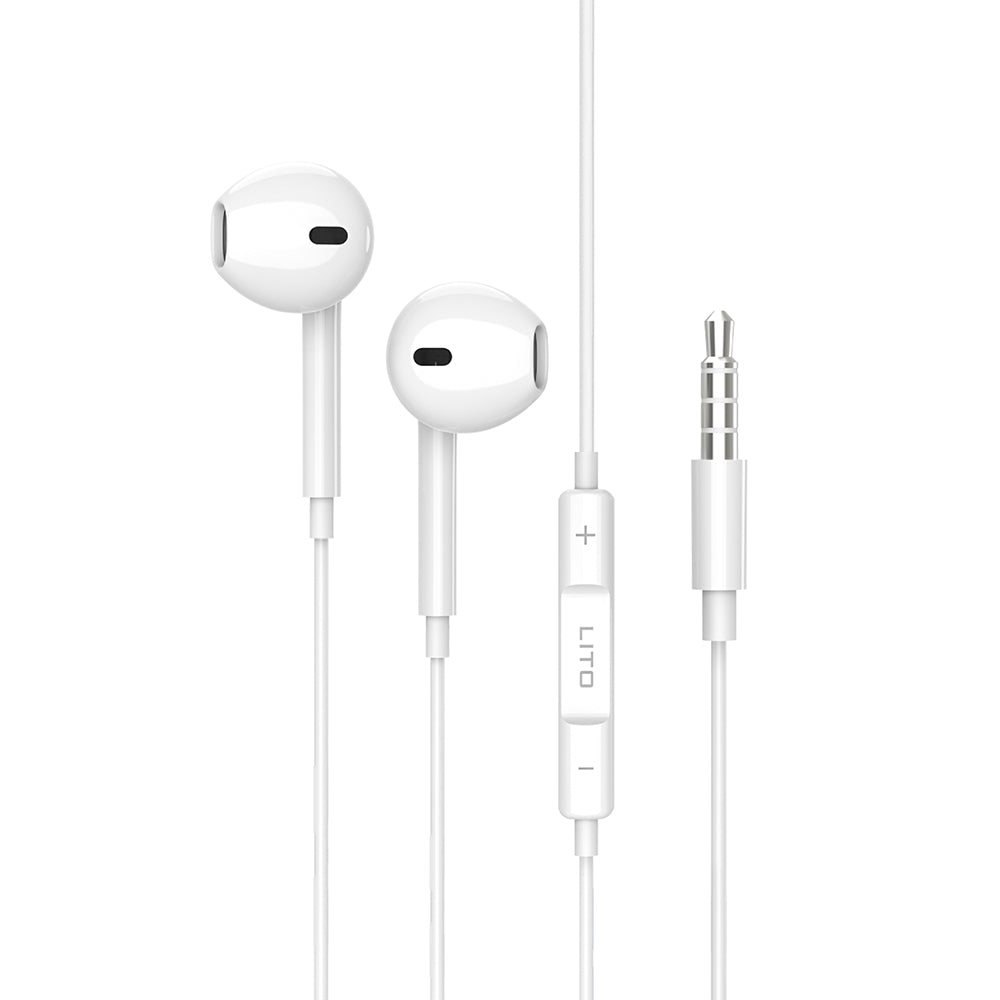 Handsfree 3.5mm Lito LF01A, Beli