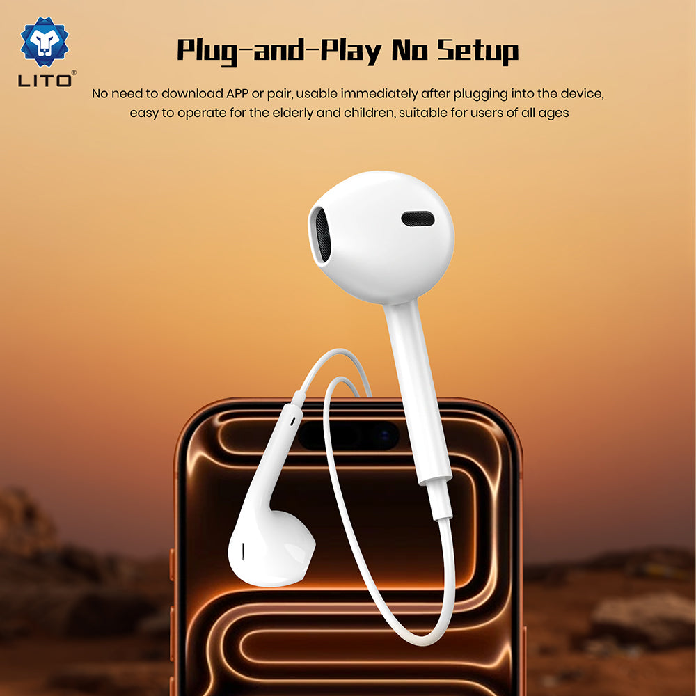 Handsfree 3.5mm Lito LF01A, Beli