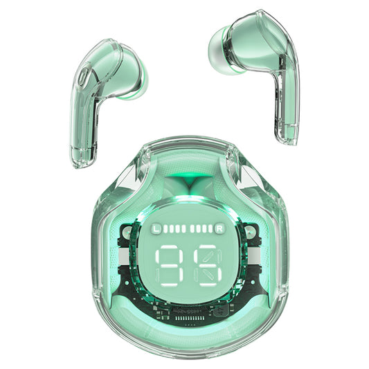 Handsfree Bluetooth Acefast T8, TWS, Zelene