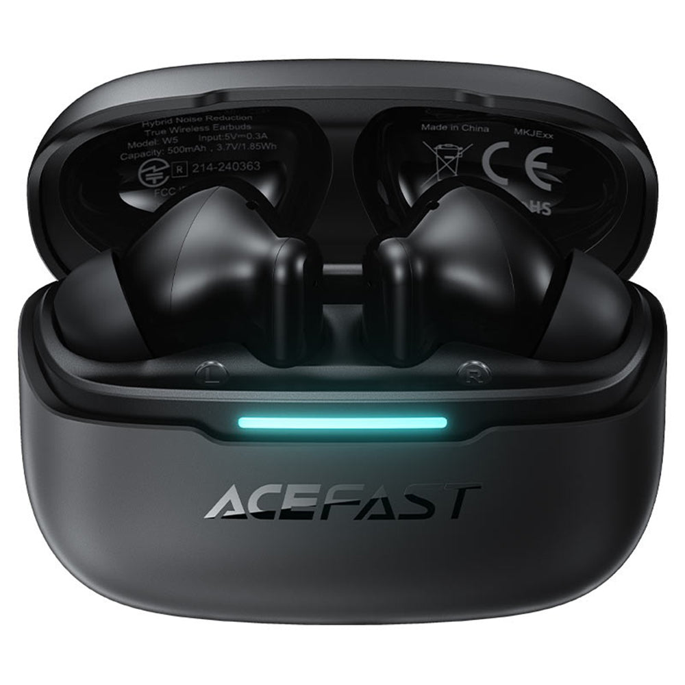 Handsfree Bluetooth Acefast W5, TWS, ANC, Crni
