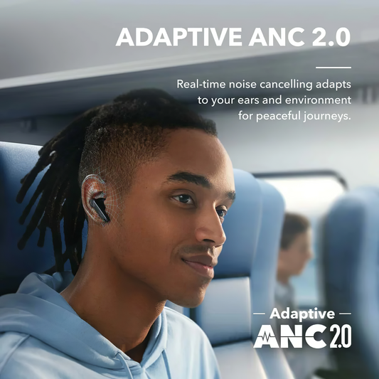 Handsfree Bluetooth Anker SoundCore Liberty 4 NC, TWS, ANC, MultiPoint, Crna, Resigilat A3947G11