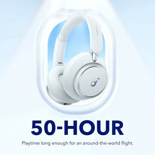 Handsfree Bluetooth Anker SoundCore Space Q45, Multipoint, A2DP, ANC, Beli A3040G21