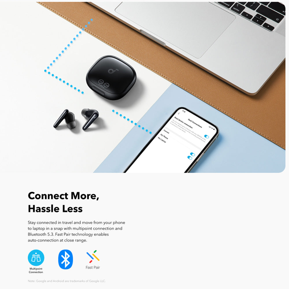 Handsfree Bluetooth Anker SoundCore Liberty 4 Pro NC, TWS, ANC, Crni A3954GF1