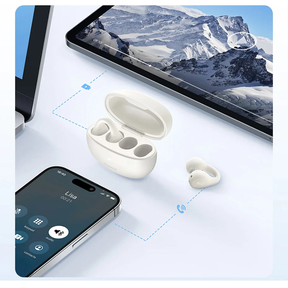 Handsfree Bluetooth Baseus AirGo AS01, TWS, Bela A00069101223-00