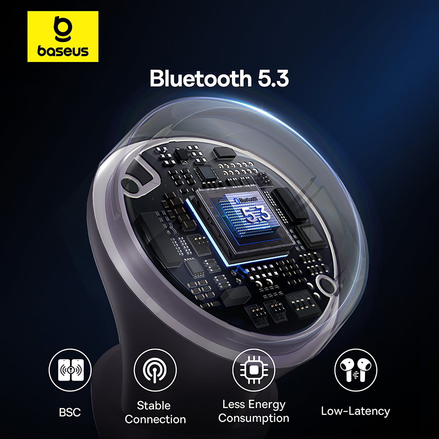 Handsfree Bluetooth Baseus Bowie E18, TWS, Crni A00023800123-00