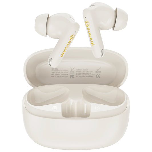 Handsfree Bluetooth Bugani Freebuds B20, TWS, ANC, Svetlo krem
