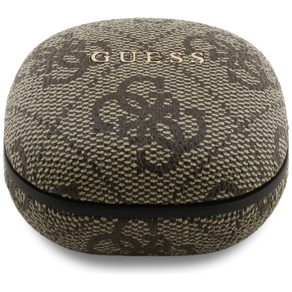 Handsfree Bluetooth Guess 4G Classic Metal Logo, TWS, Braon