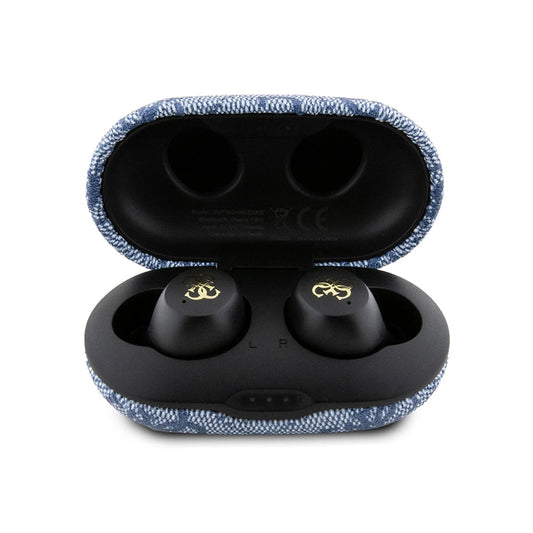 Handsfree Bluetooth Guess 4G Metal, TWS, Plavi