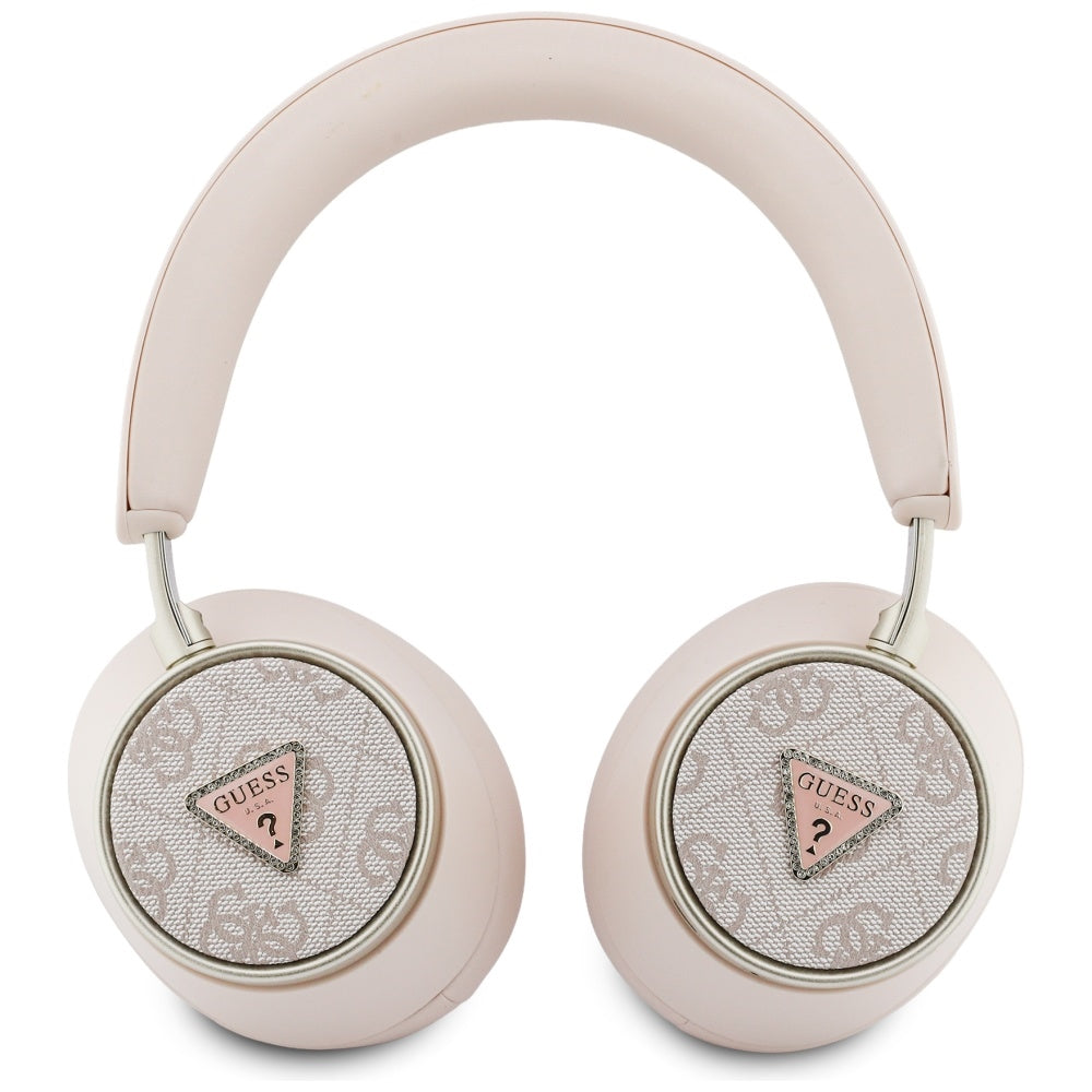Handsfree Bluetooth Guess 4G Gold Triangle Logo, A2DP, Roze