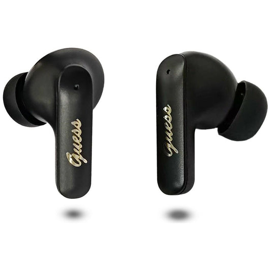 Handsfree Bluetooth Guess Script Metal Logo, TWS, Crni