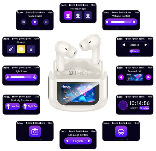Handsfree Bluetooth HOCO EQ21, TWS, ANC, Beli