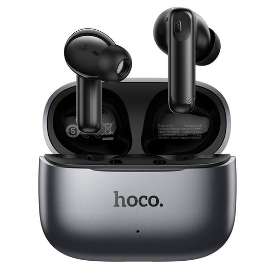 Handsfree Bluetooth HOCO EQ27 AI Translation, TWS, ANC, Siva