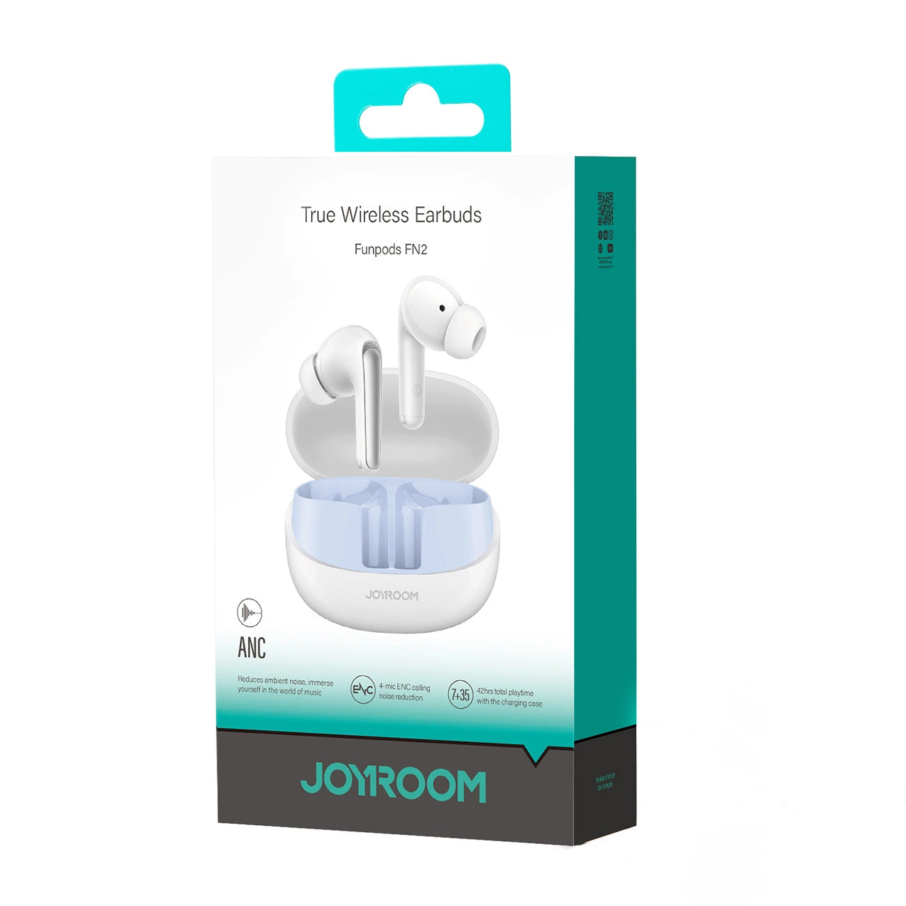 Handsfree Bluetooth Joyroom Funpods JR-FN2, TWS, ANC, Beli