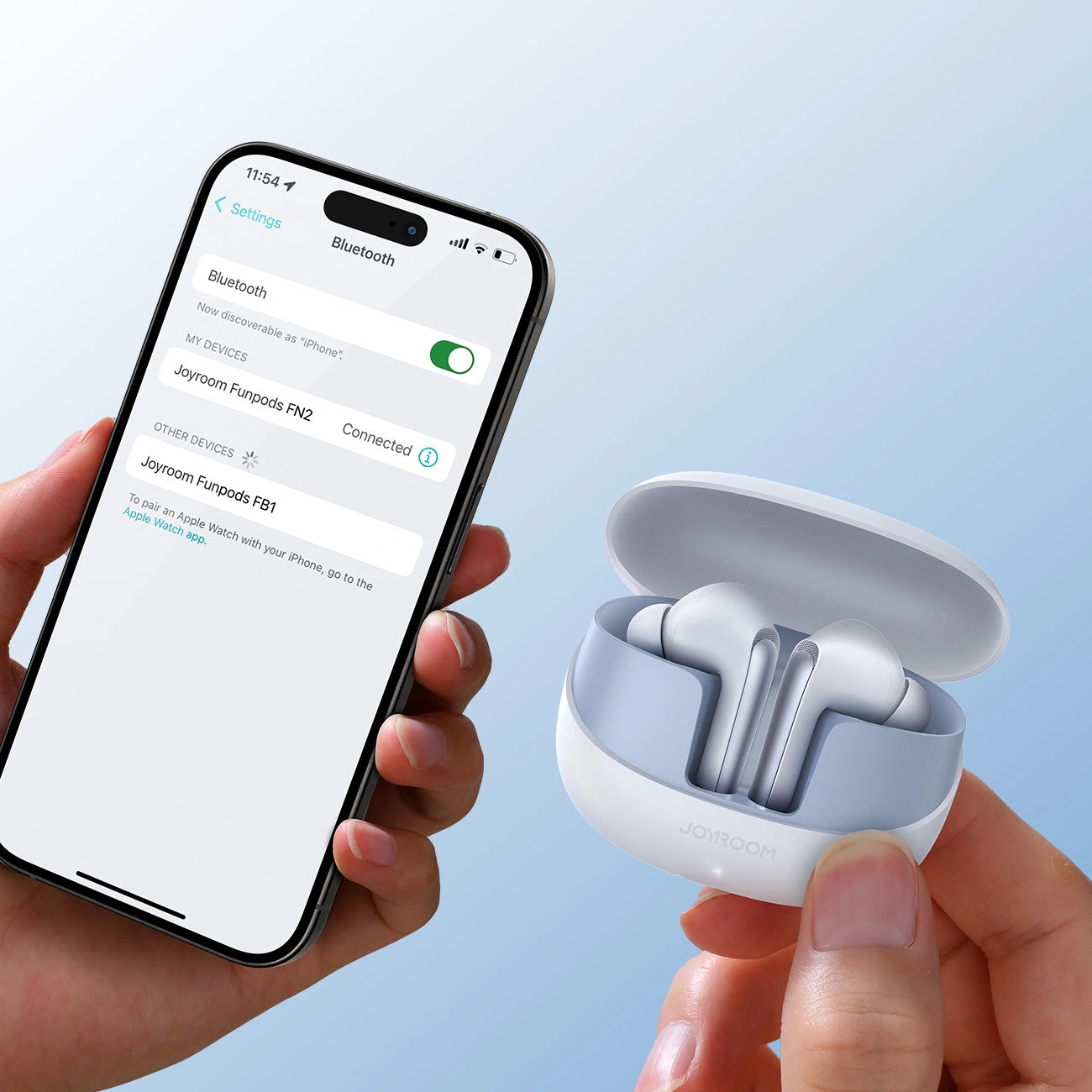 Handsfree Bluetooth Joyroom Funpods JR-FN2, TWS, ANC, Beli