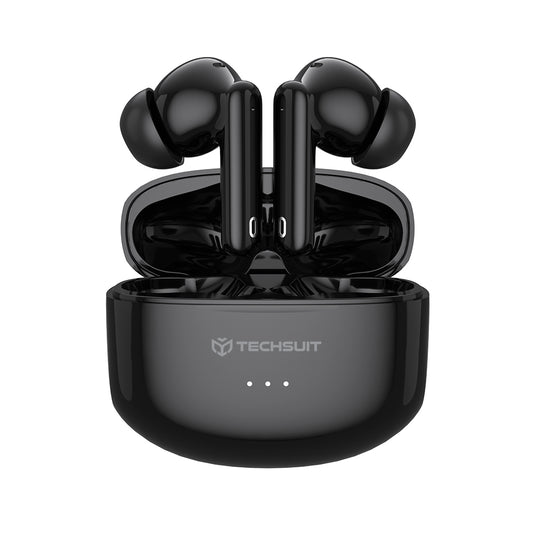 Handsfree Bluetooth Techsuit CW1 Audira Pro, TWS, ANC, Crna