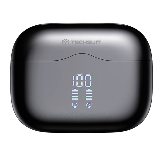 Handsfree Bluetooth Techsuit CW2 VelarX One, TWS, ANC, Crni