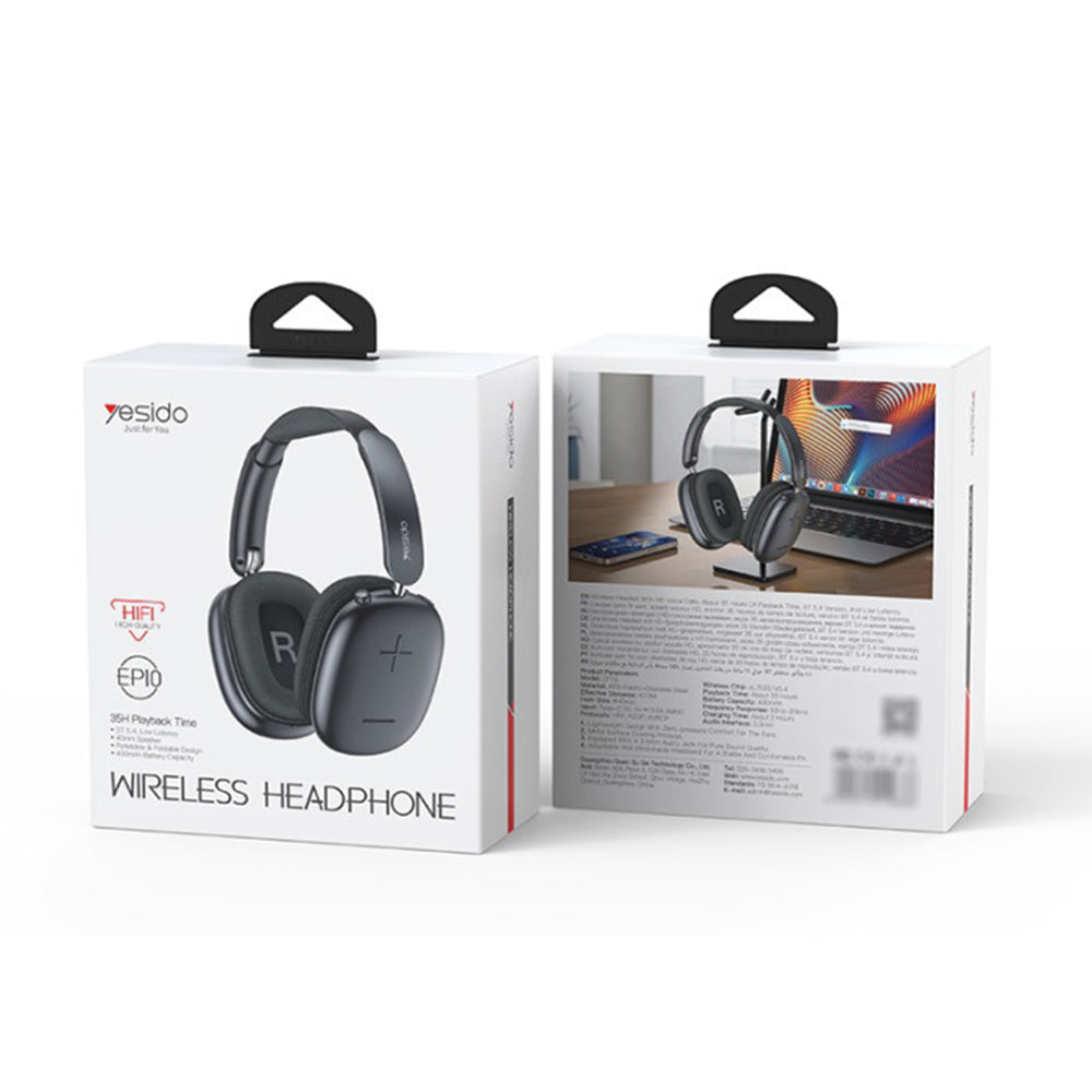 Handsfree Bluetooth Yesido EP10, A2DP, Crni