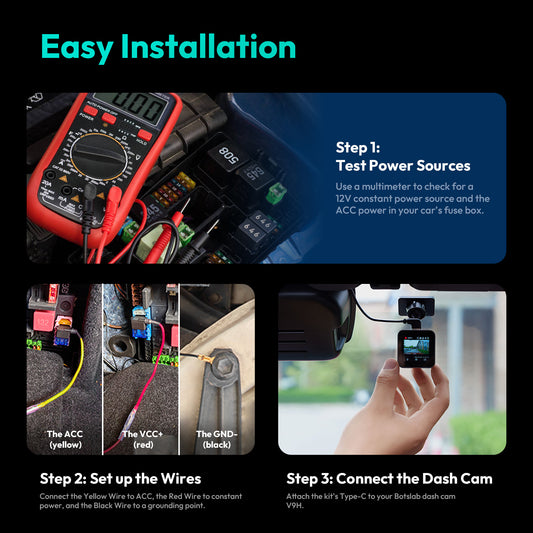 Hardwire Botslab za Kameru G500H Pro / V9H / HK50