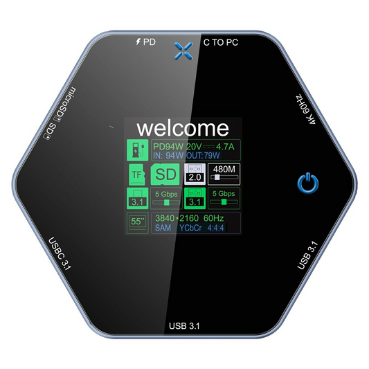 Multifunkcionalni Hub OEM YC-931, 8u1, Siva
