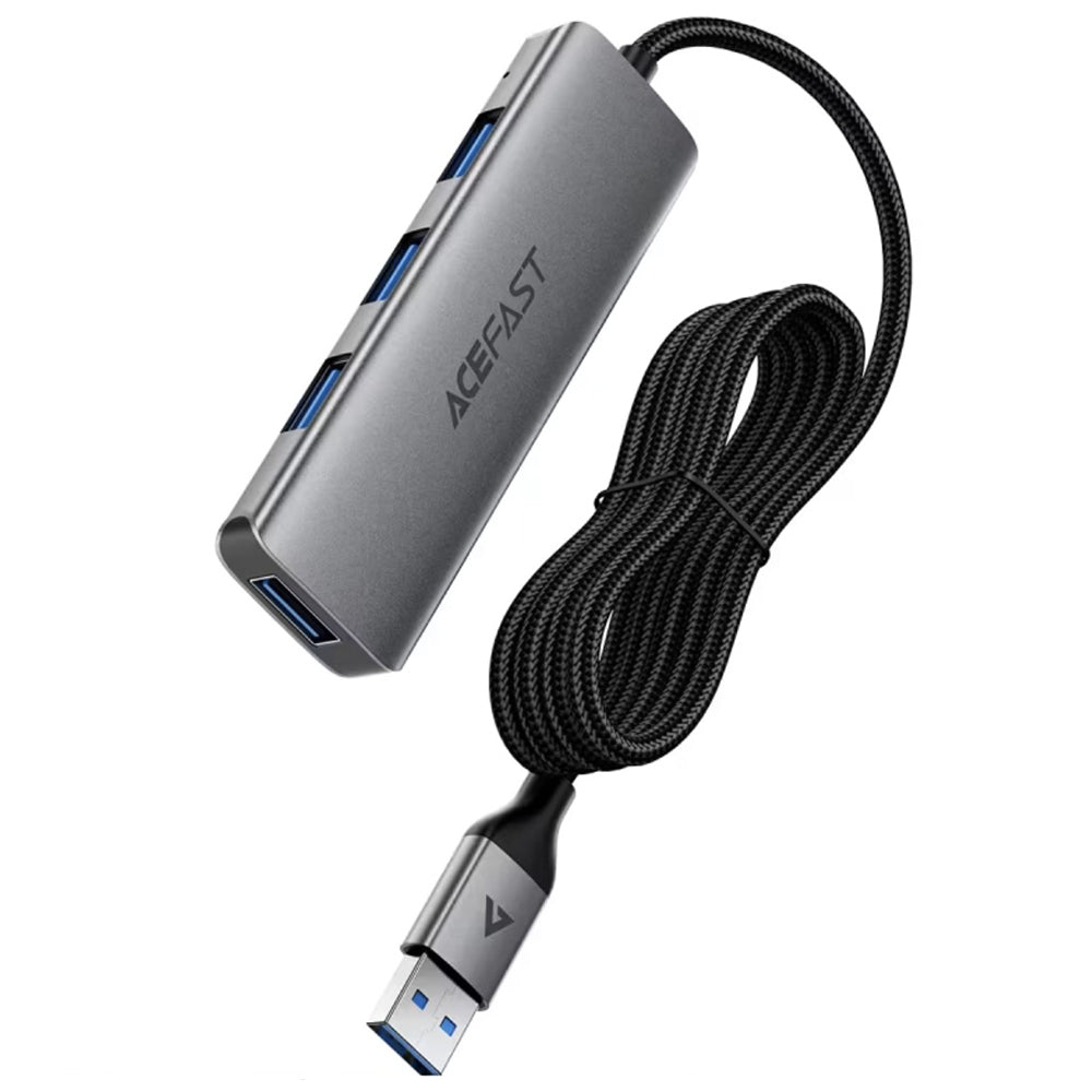 Hub USB Acefast J17, 4u1, Sivi