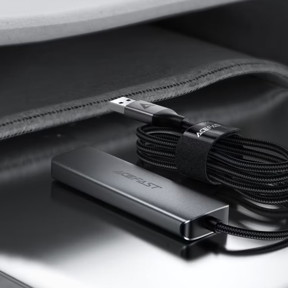 Hub USB Acefast J17, 4u1, Sivi