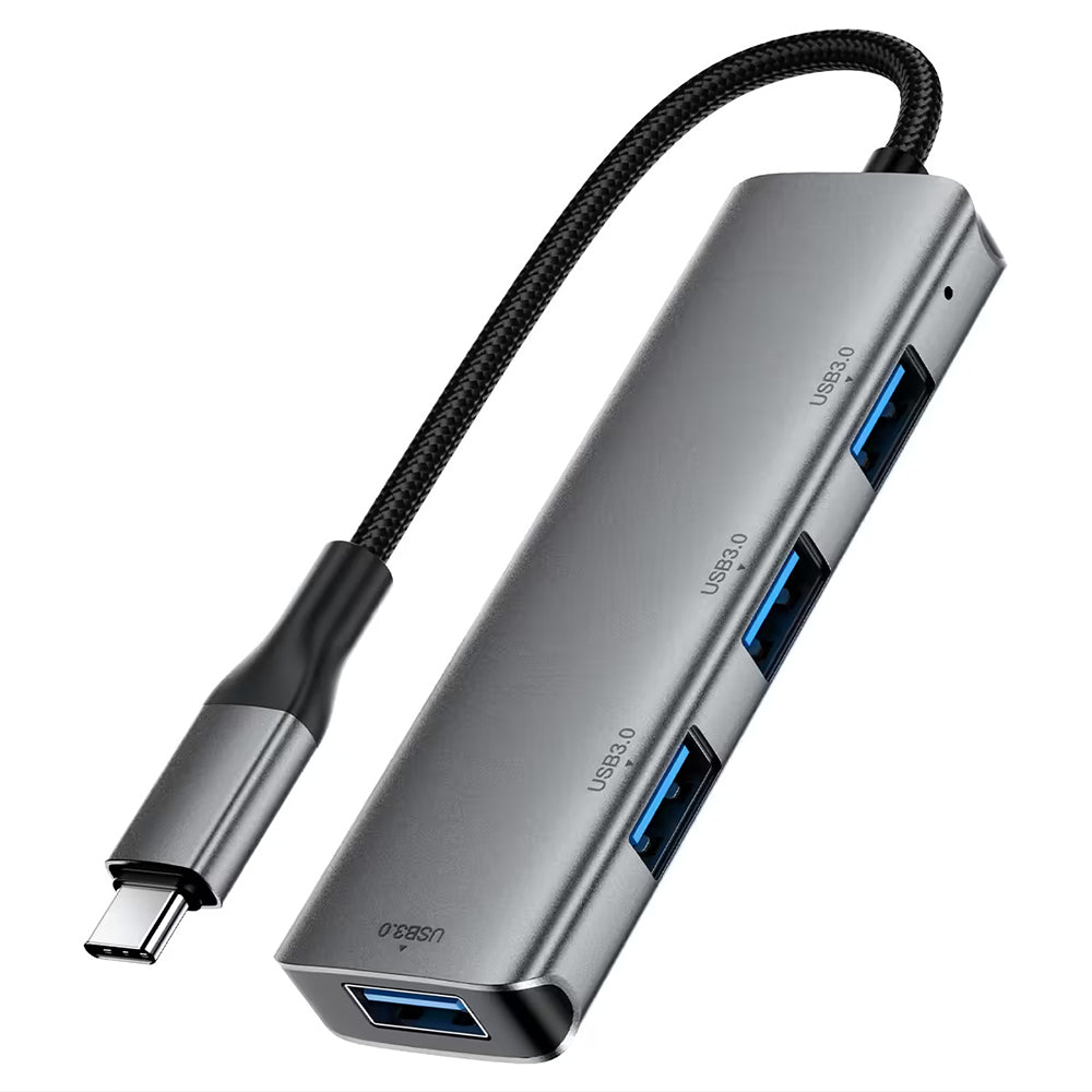 Hub USB-C Acefast J15, 4u1, Sivi