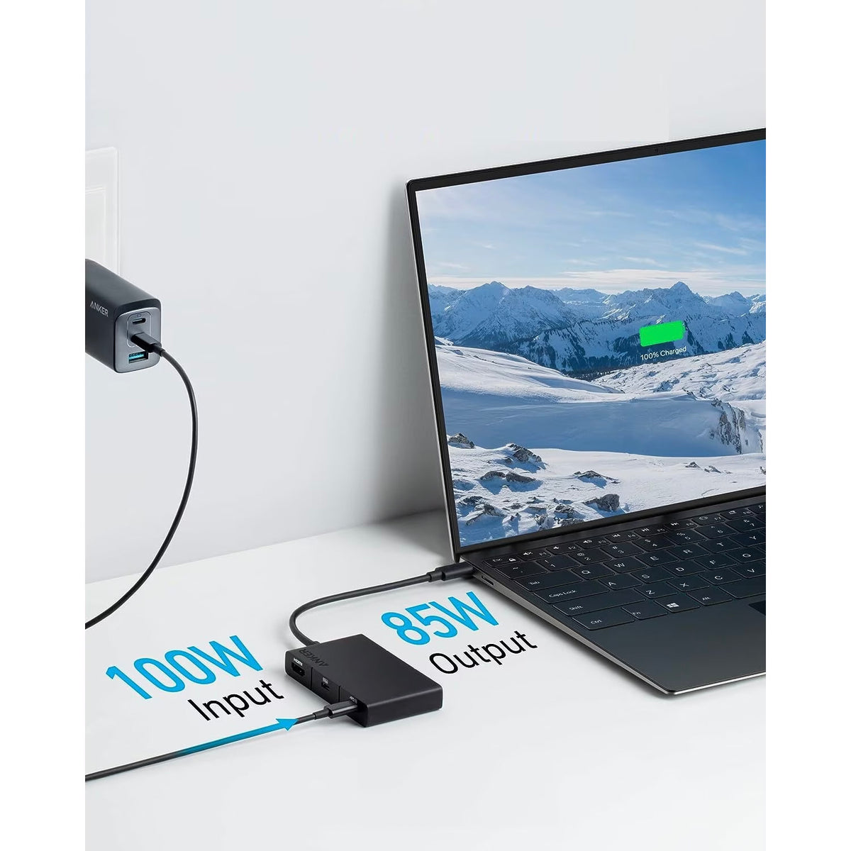 Hub USB-C Anker 332, 2 x USB-A - 2 x USB-C - 1 x HDMI, Crna A8356G11