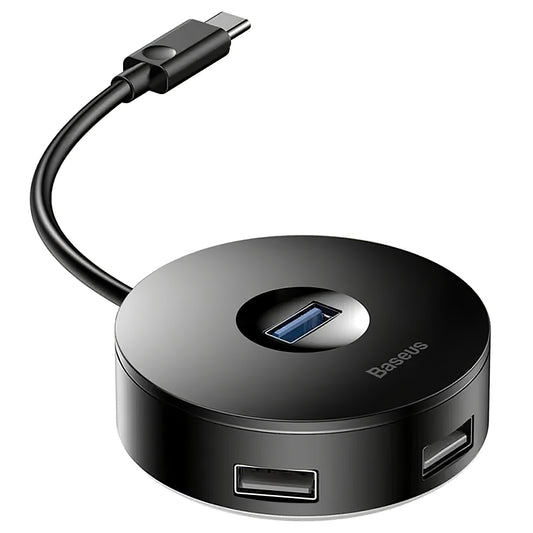 USB-C Hub Baseus AirJoy, 1 x USB-A 3.0 - 3 x USB-A, Crni CAHUB-G01