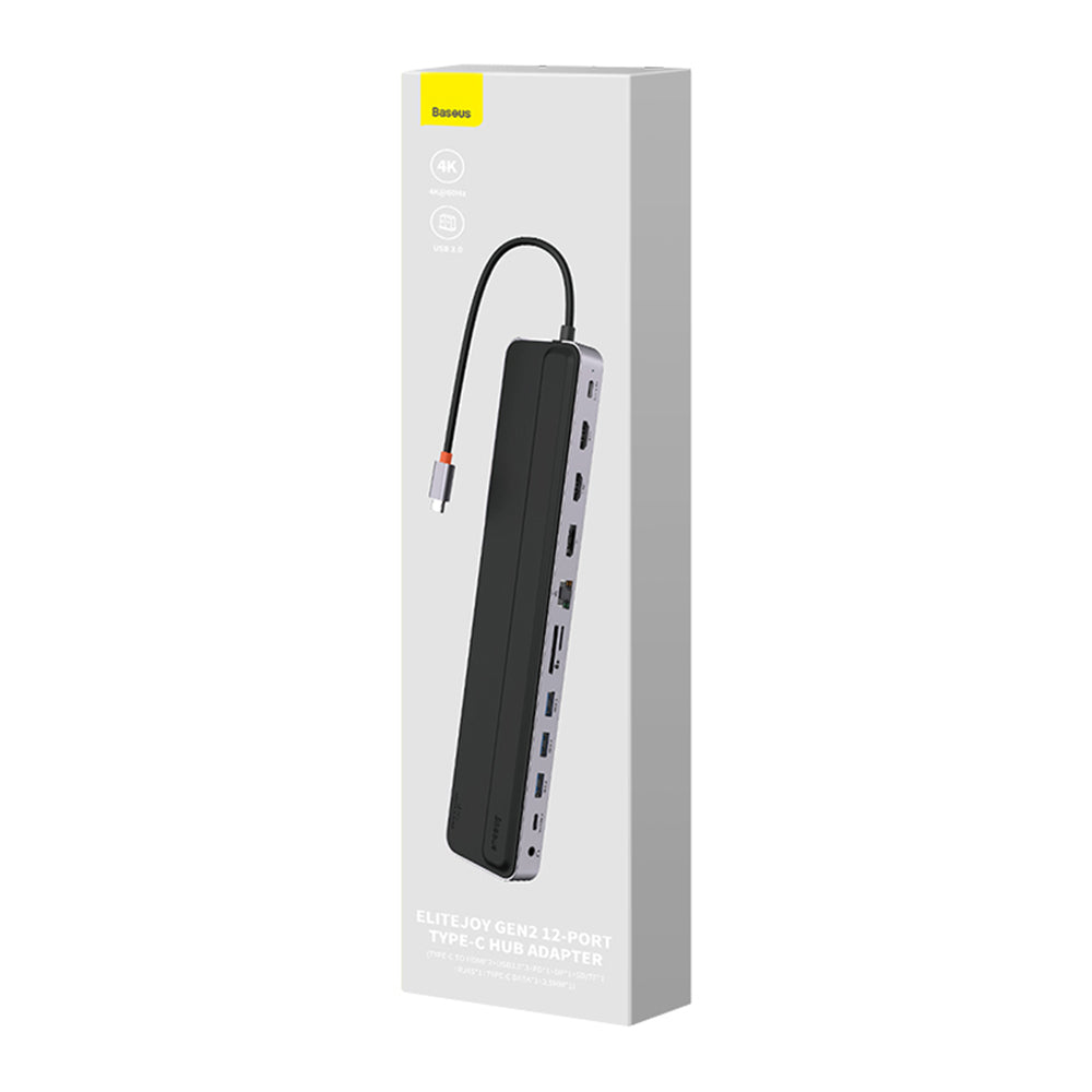 Hub USB-C Baseus EliteJoy Gen2, 11in1, Crni WKSX030213
