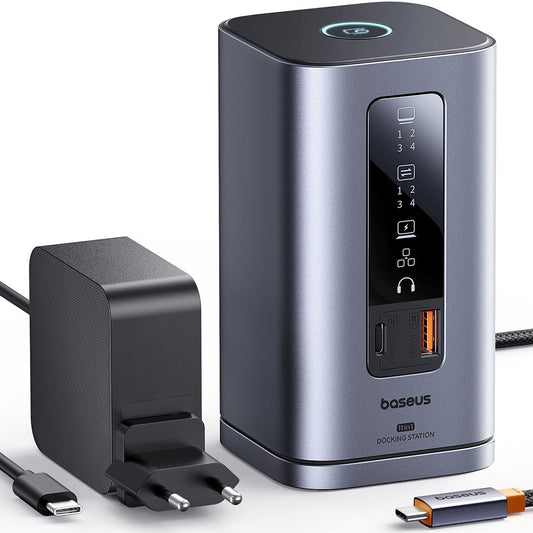 Hub Multifunkcionalni Baseus Spacemate, 11in1, Sivi B0112701