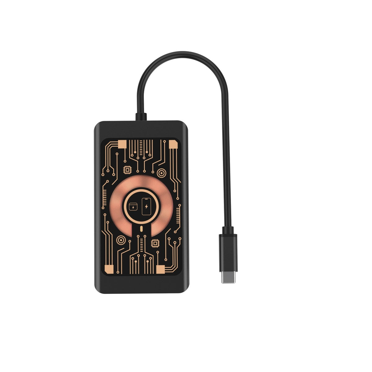 USB-C Hub sa Bežičnim Punjenjem QI Qualo QTPB5-HUB-18, 9u1, Sivi