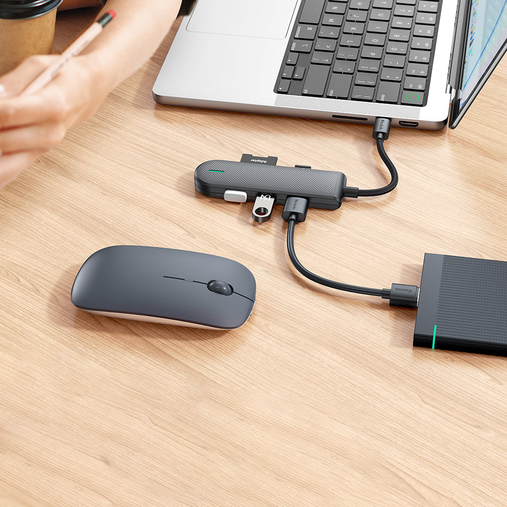 Hub USB-C McDodo HU-1430 Star, 5in1, Crni