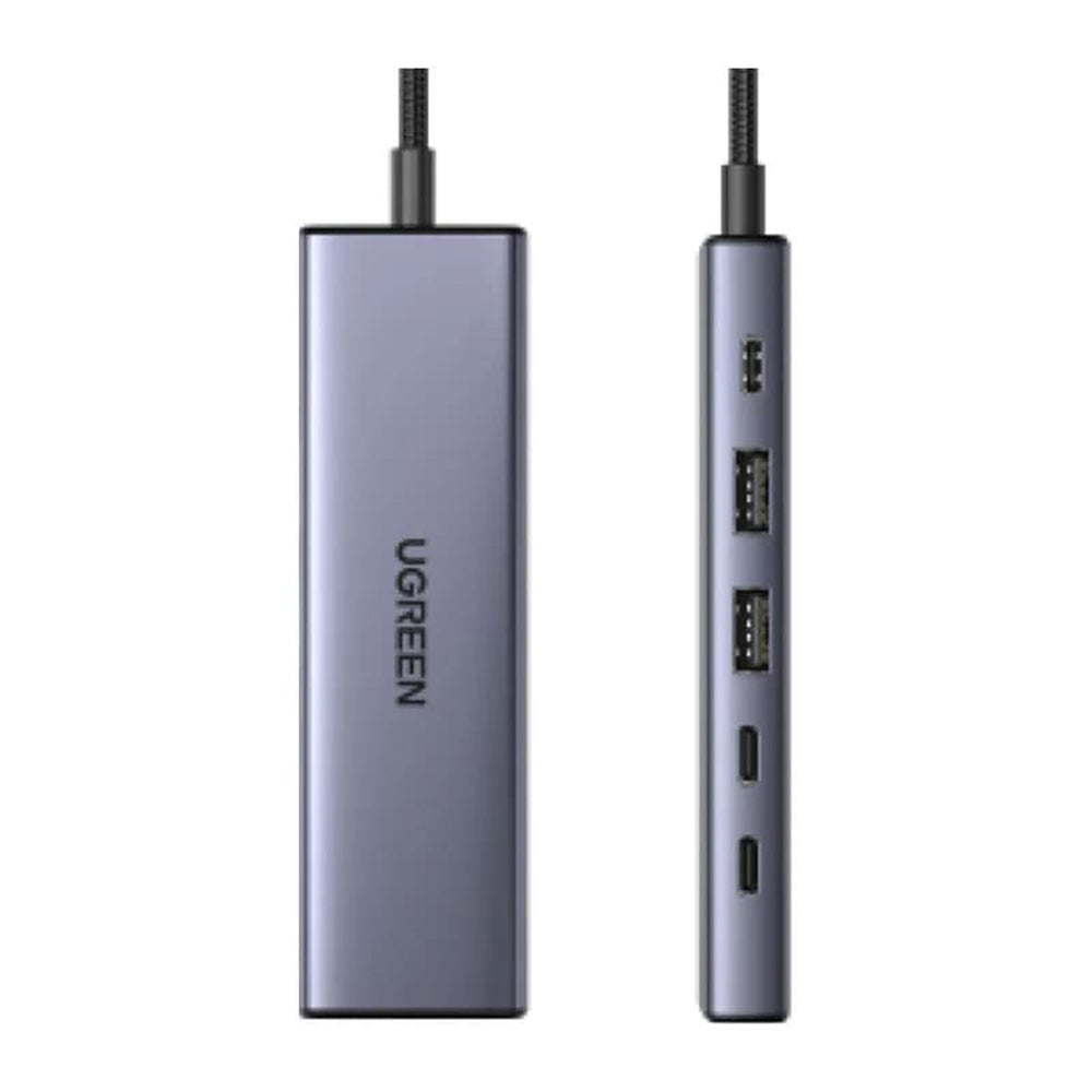 Hub USB-C UGREEN CM511 (75586), 6in1, Sivi