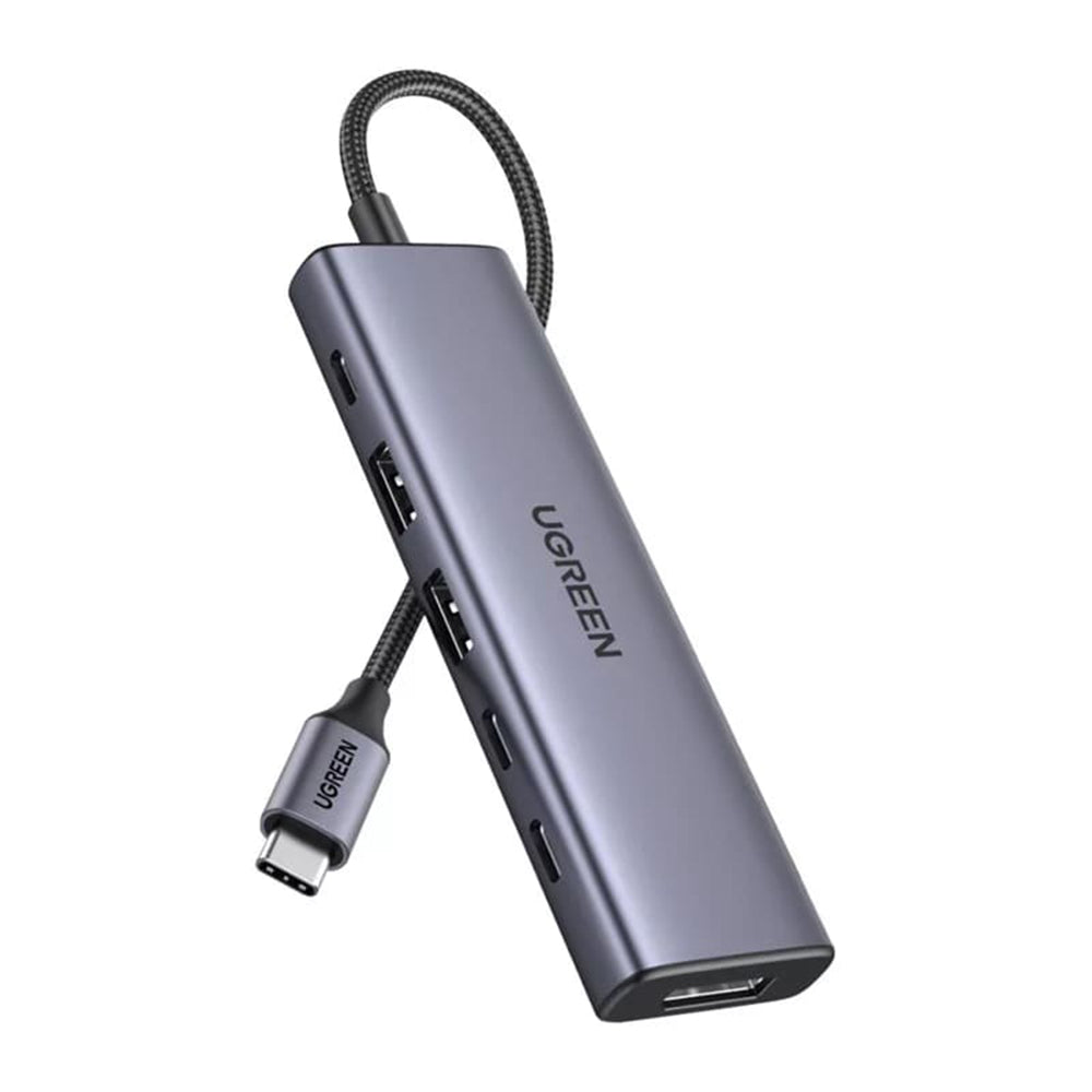 Hub USB-C UGREEN CM511 (75586), 6in1, Sivi
