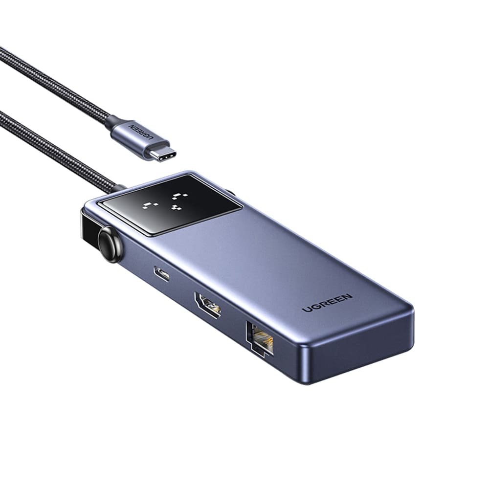 Hub USB-C UGREEN CM888 (45155) Uno, 6in1, Sivi
