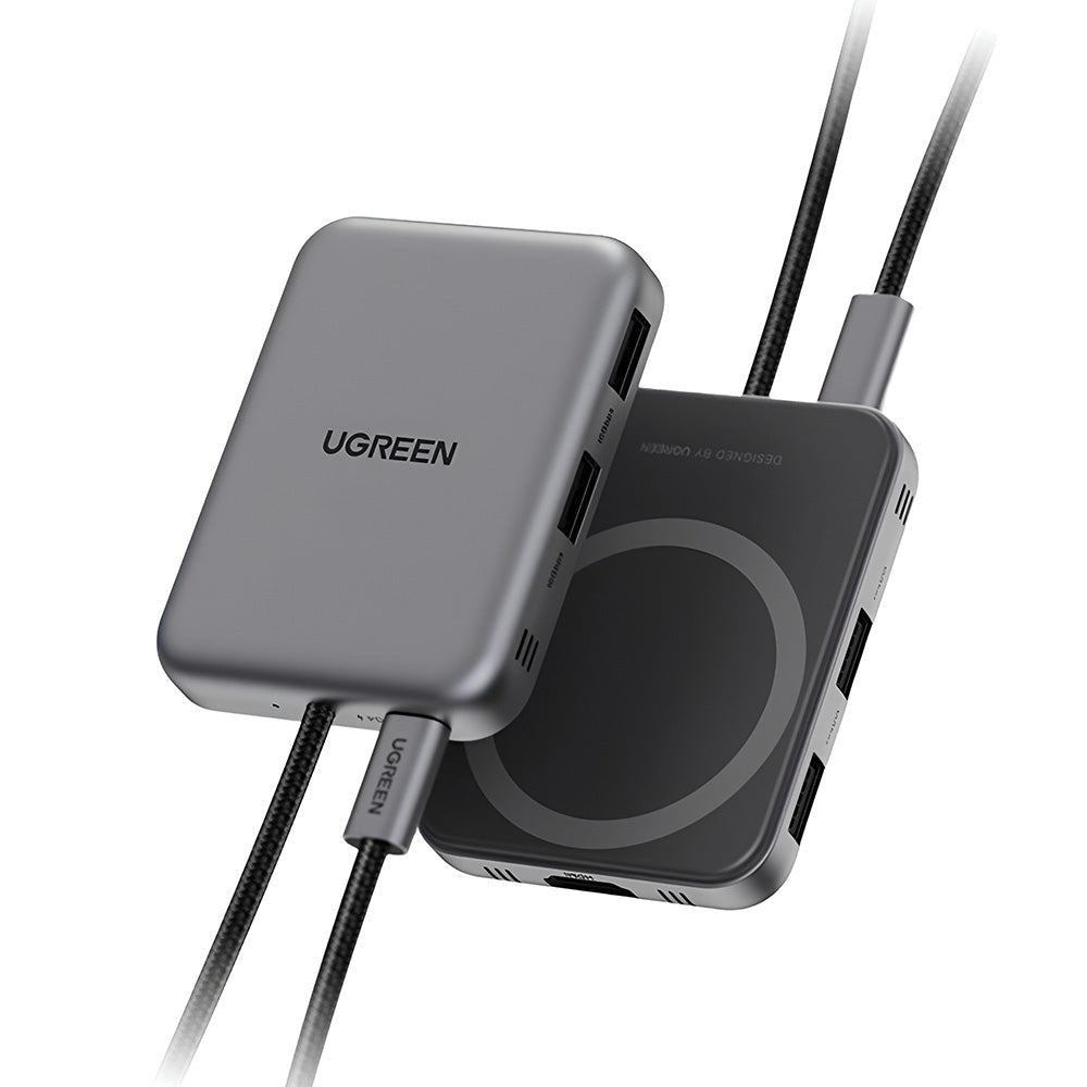 Hub USB-C UGREEN CM896 (65759), 7in1, Sivi