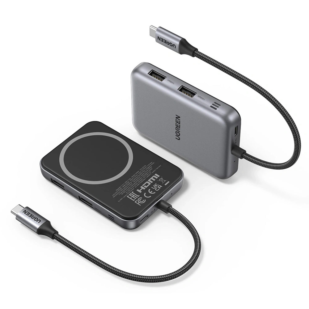 Hub USB-C UGREEN CM896 (65759), 7in1, Sivi