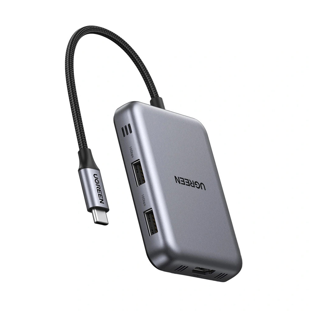 Hub USB-C UGREEN CM896 (65759), 7in1, Sivi