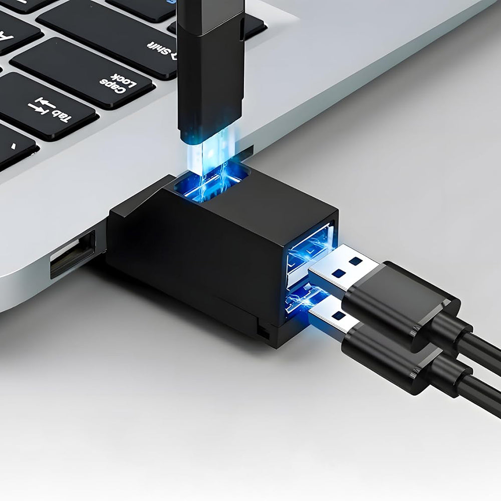 Hub USB Techsuit H11 EchoLink, 3u1, Crni