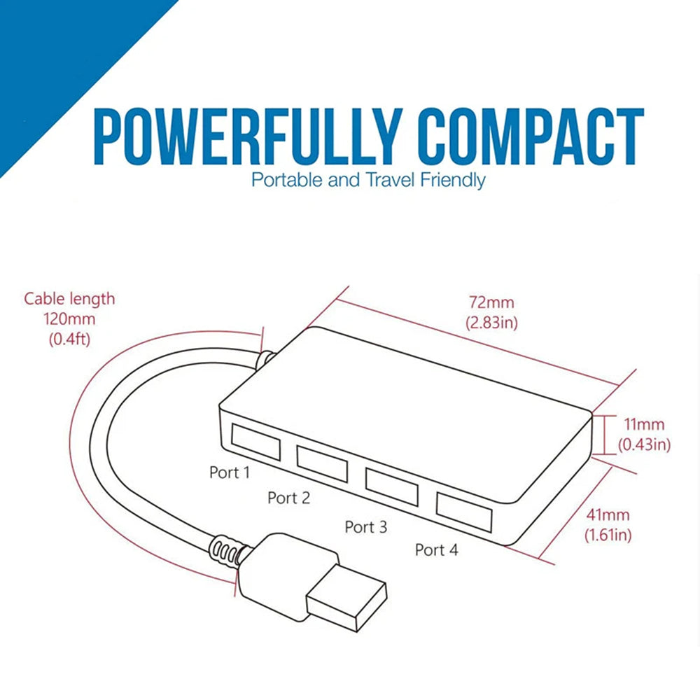 USB Hub Techsuit H15 QuantumNode, 4in1, Crni