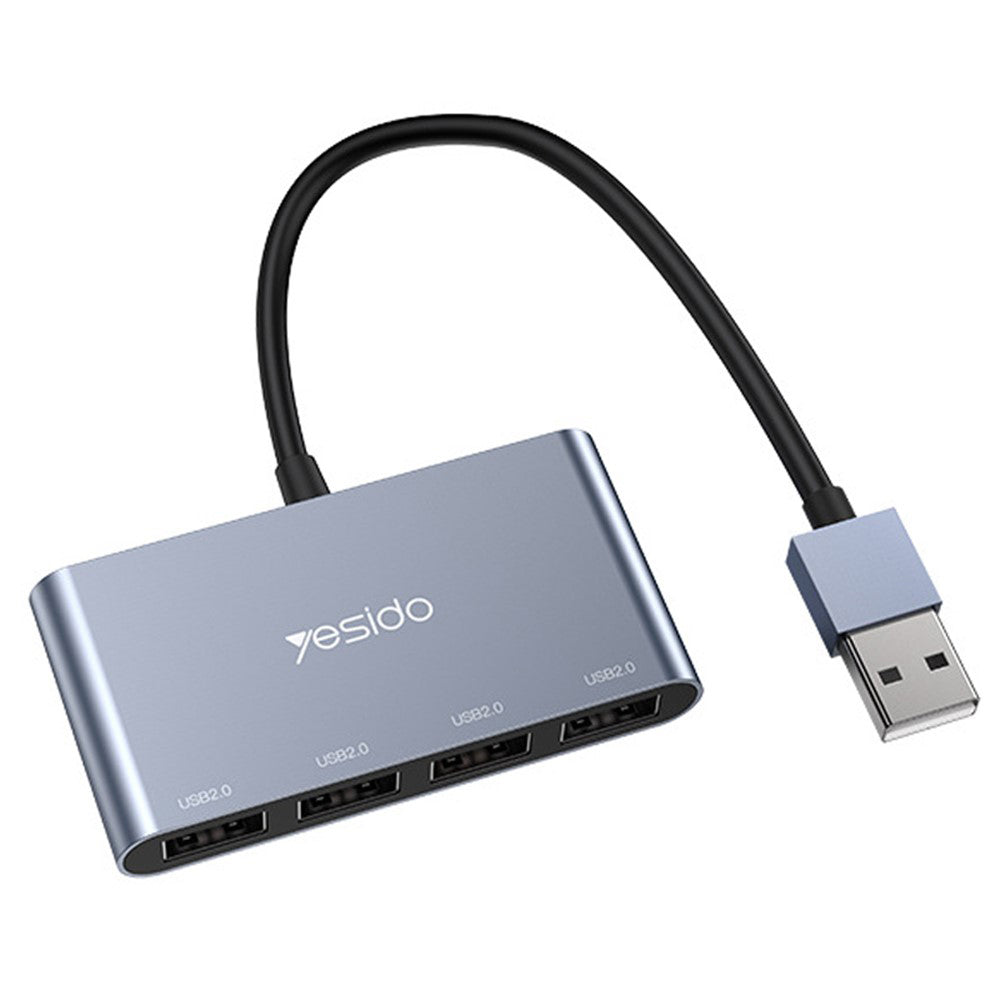 Hub USB Yesido HB12, 4in1, Sivi