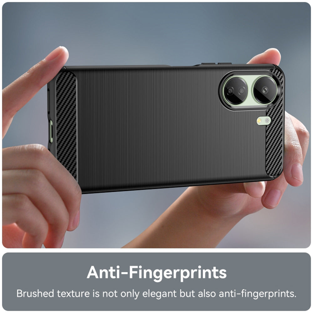 Futrola sa Zaštitom Kamere za Xiaomi Poco C65 / Redmi 13C, Techsuit, Karbon, Crna