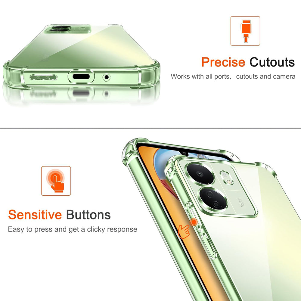Futrola sa zaštitom kamere za Xiaomi Poco C65 / Redmi 13C, Techsuit, Shockproof Clear, Providna